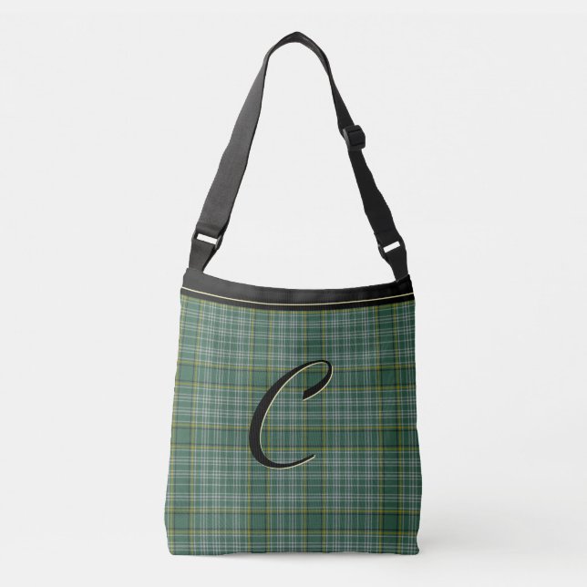 Klan Currie Tartan Plaid Monogrammed Body Bag Axelväska (Framsida)