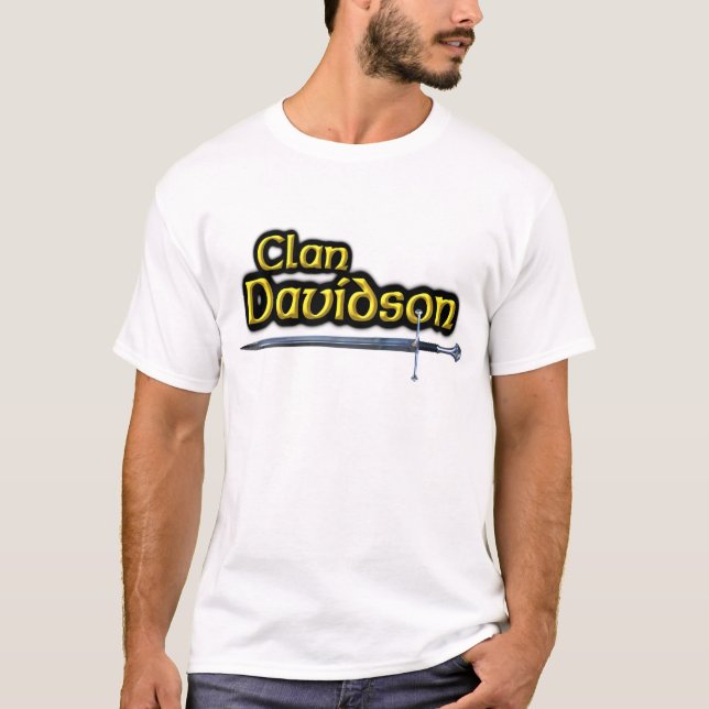Klan Davidson Inspired Scottish T Shirt (Framsida)