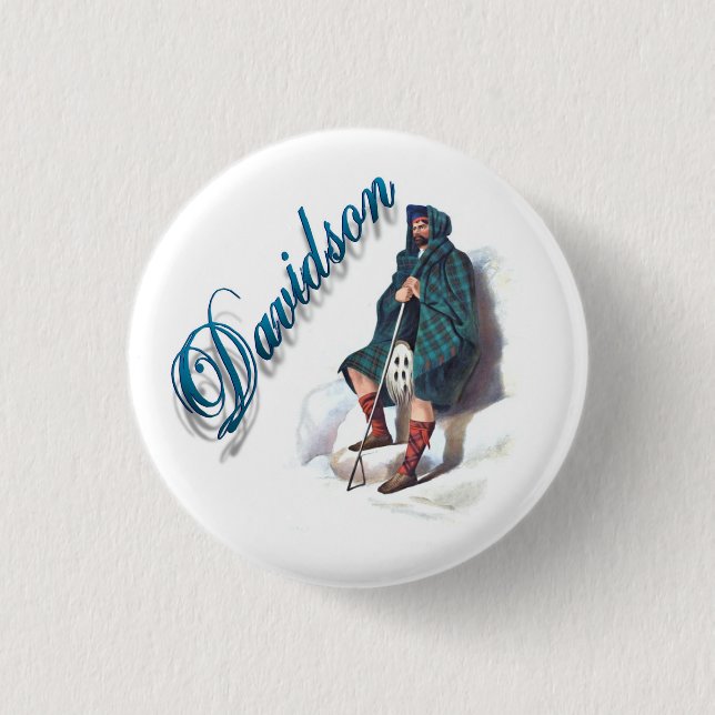 Klan Davidson Scottish Dream Button Knapp (Framsida)