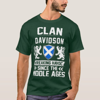 Klan DAVIDSON Scottish Family Scotland mor T Shirt