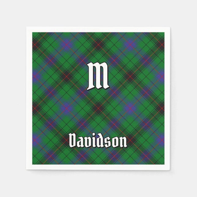 Klan Davidson Tartan Pappersservett (Framsidan)