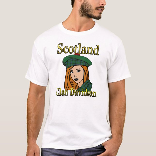 Klan Davidson Tartan Scotland Shirts Tröja (Framsida)