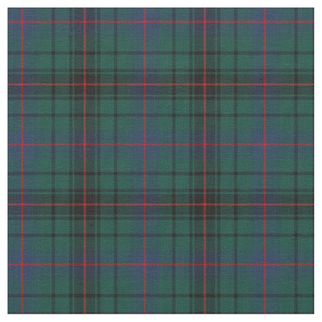 Klan Davidson Tartan Tyg (Närbild)