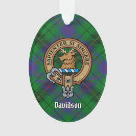 Klan Davidson Vapensköld över Tartan