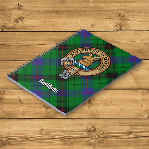 Klan Davidson Vapensköld över Tartan Anteckningsbok