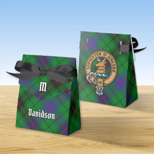 Klan Davidson Vapensköld över Tartan Presentaskar