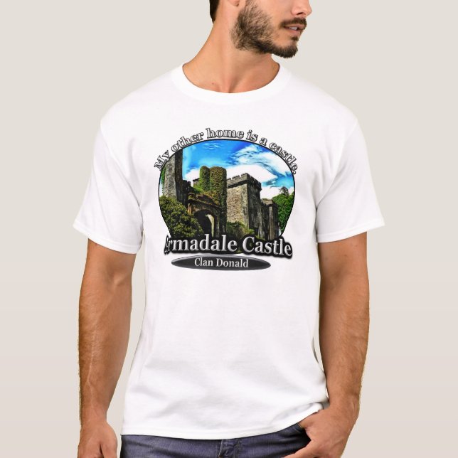 Klan Donald MacDonald Armadale Castle Scotland Tee Shirt (Framsida)