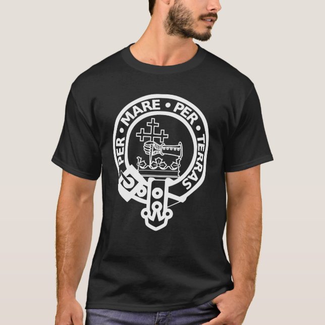 Klan Donald T-Shirt Scottish Highland Scotland Sur (Framsida)