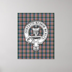 Klan Donnachaidh (Robertson) Vapensköld & Dress Ta Canvastryck