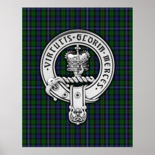 Klan Donnachaidh (Robertson) Vapensköld /Hunting T Poster