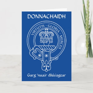 Klan Donnachaidh (Robertson) Vapensköld & Krig Grå Kort