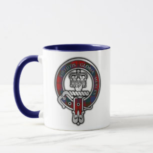 Klan Donnachaidh (Robertson) Vapensköld & Tartan Mugg