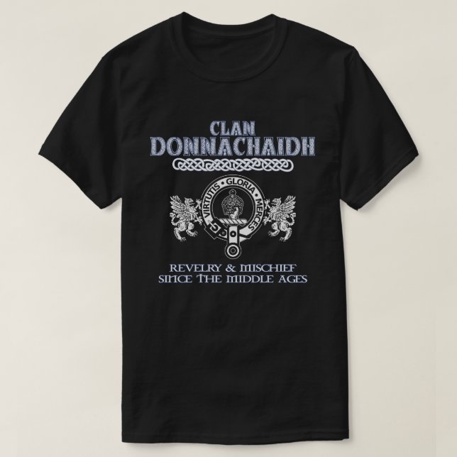 Klan Donnachaidh vapensköld Scottish klans Scottis T Shirt (Design framsida)