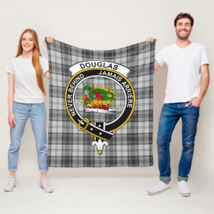 Klan Douglas Grått Modern Tartan Play Fleecefilt