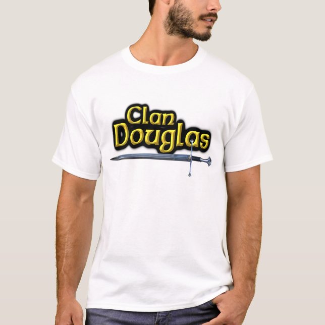 Klan Douglas Inspired Scottish Tee Shirt (Framsida)