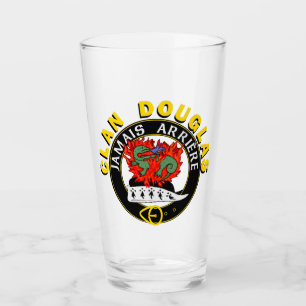 Klan Douglas ’Jamais Arrière’ 16oz Glass Tumbler Glaskopp