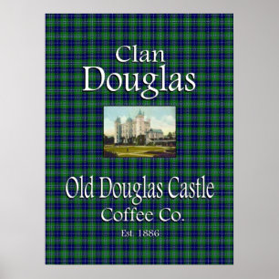 Klan Douglas Old Douglas Castle Coffee Co. Poster
