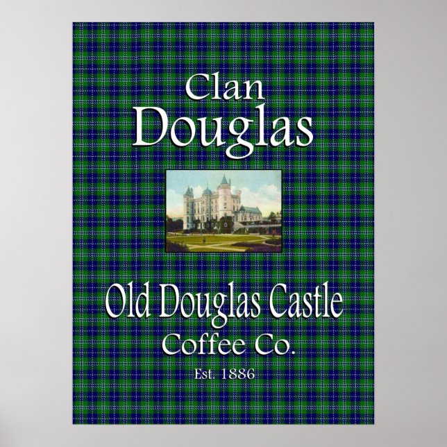 Klan Douglas Old Douglas Castle Coffee Co. Poster (Framsidan)