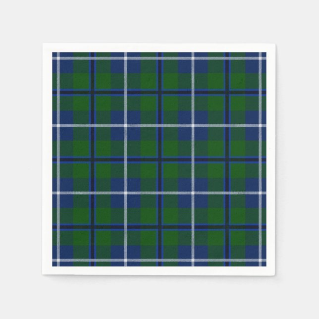 Klan Douglas Tartan Pappersservett (Framsidan)
