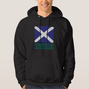 Klan Douglas Tartan Scottish Family Namn Scotland Hoodie