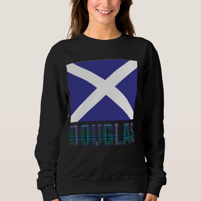 Klan Douglas Tartan Scottish Family Namn Scotland T Shirt (Framsida)
