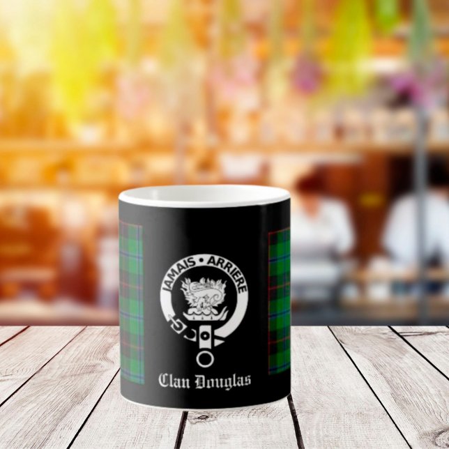 Klan Douglas Tartan Vapensköld Kaffemugg (Skapare uppladdad)