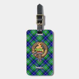 Klan Douglas Vapensköld över Tartan Bagagebricka