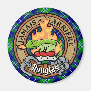 Klan Douglas Vapensköld över Tartan Magnet