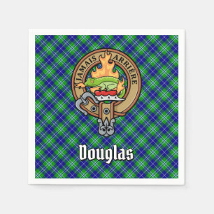 Klan Douglas Vapensköld över Tartan Pappersservett