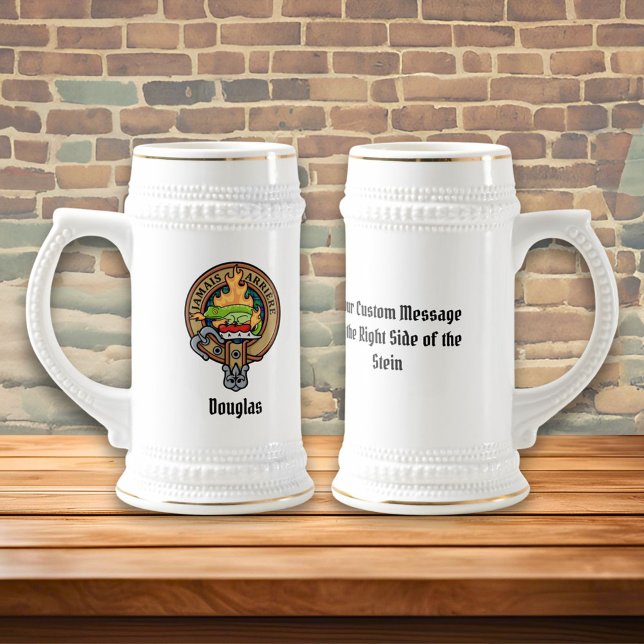Klan Douglas Vapensköld över Tartan Sejdel (Skapare uppladdad)