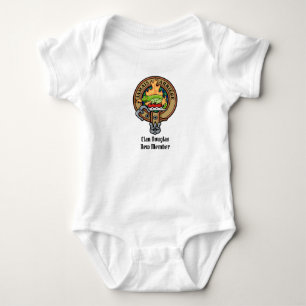 Klan Douglas Vapensköld över Tartan T Shirt