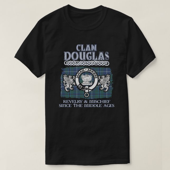 Klan Douglas vapensköld Scottish klans Scottish Su T Shirt (Design framsida)