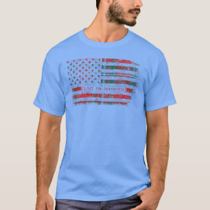 Klan Drummond of Fingask Scottish tartan US flagga T Shirt