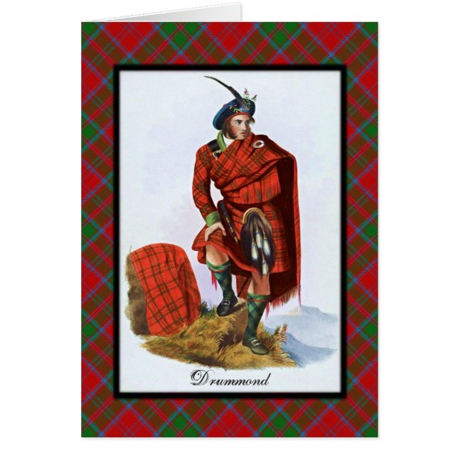 Klan Drummond Scottish Dreams Hälsningskort (Framsidan)