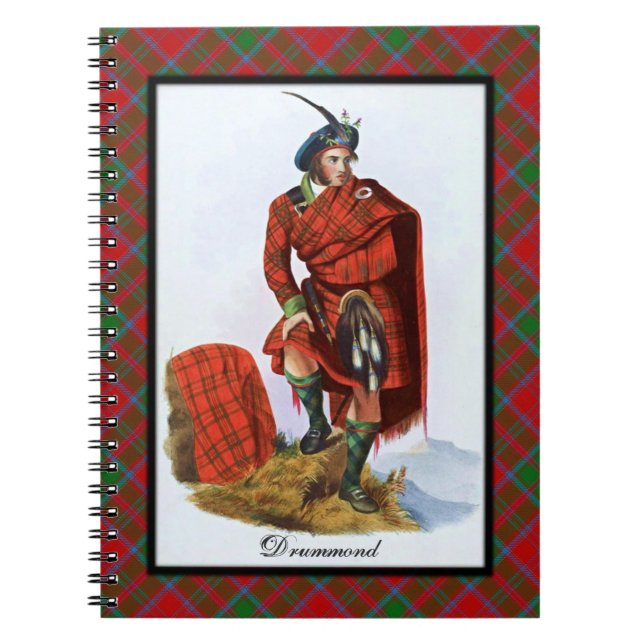 Klan Drummond Scottish Highland Dreams Anteckningsbok (Framsidan)