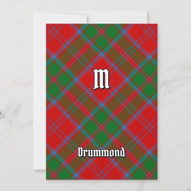 Klan Drummond Tartan Inbjudningar (Framsida)