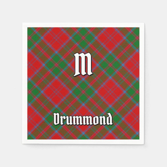 Klan Drummond Tartan Pappersservett (Framsidan)