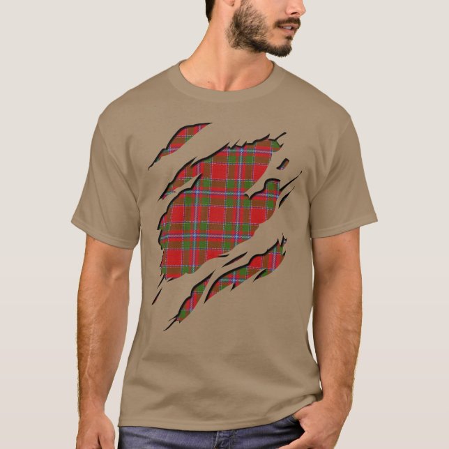 Klan Drummond Tartan Play Effects T Shirt (Framsida)
