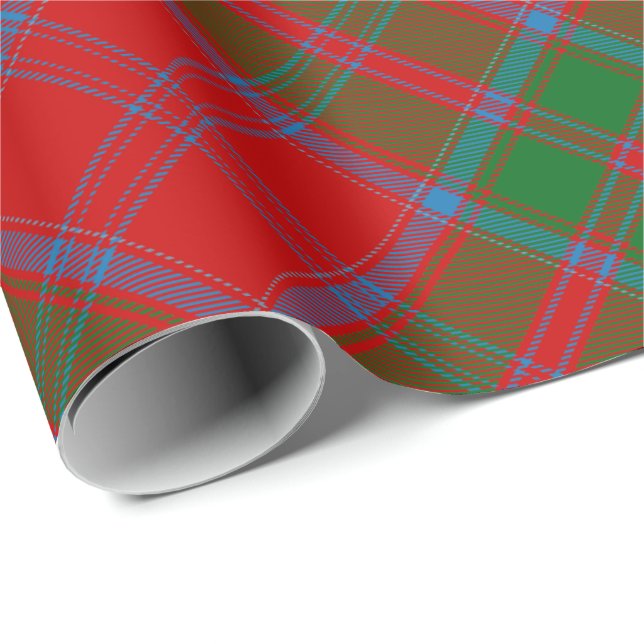 Klan Drummond Tartan Presentpapper (Rullad Hörn)