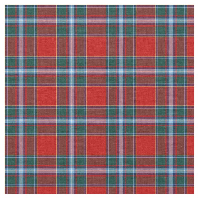 Klan Drummond Tartan Tyg (Närbild)