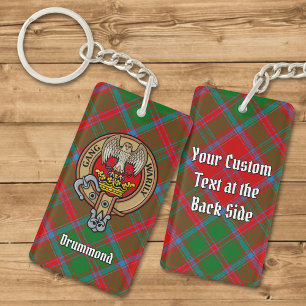 Klan Drummond Vapensköld över Tartan