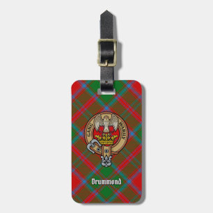 Klan Drummond Vapensköld över Tartan Bagagebricka