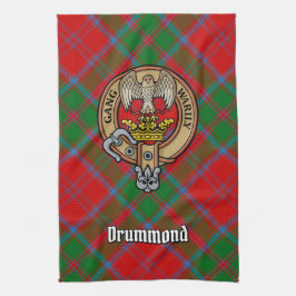 Klan Drummond Vapensköld över Tartan Kökshandduk