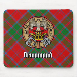 Klan Drummond Vapensköld över Tartan Musmatta