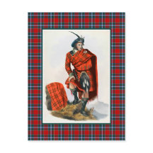 Klan Drummond Vintage Illustration Tartan Ram