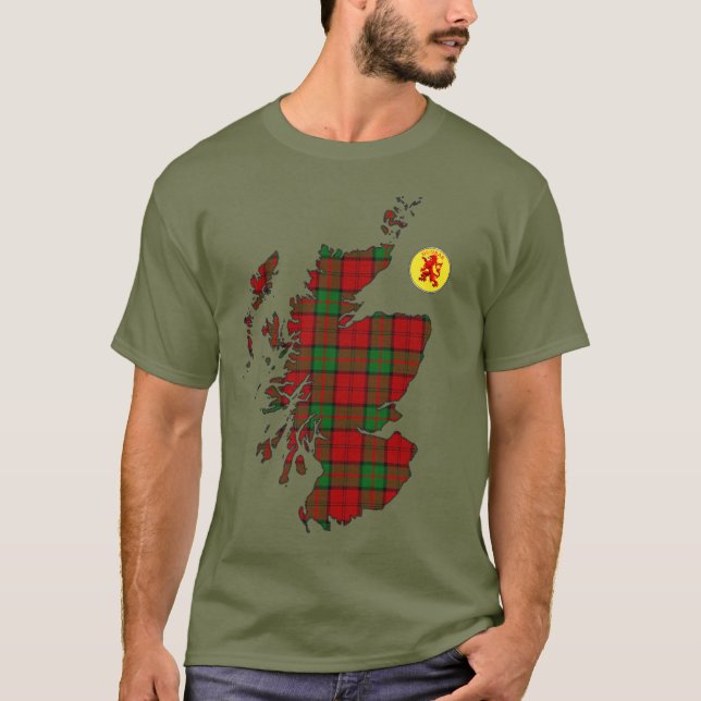 Klan Dunbar [EDIT] Tartan Karta T Shirt (Framsida)