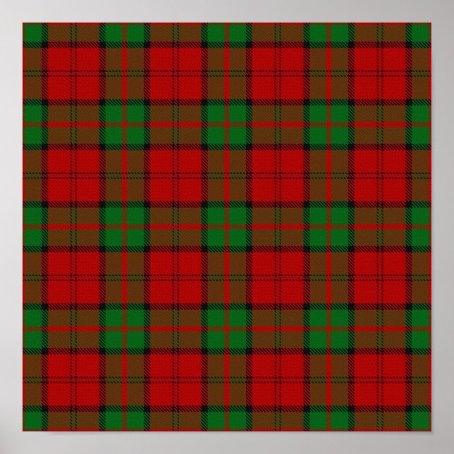 Klan Dunbar Tartan - Digital Download Poster (Framsidan)