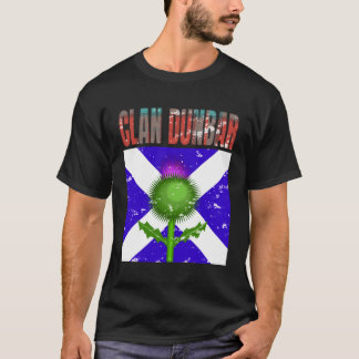 Klan Dunbar Tartan Scottish Family Namn Scotland P T Shirt