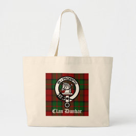 Klan Dunbar Tartan & Vapensköld Badge Jumbo Tygkasse