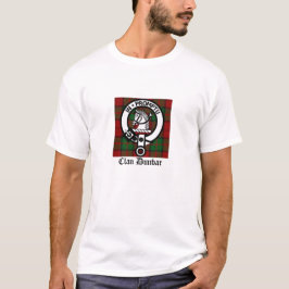 Klan Dunbar Tartan & Vapensköld Badge T-shirt